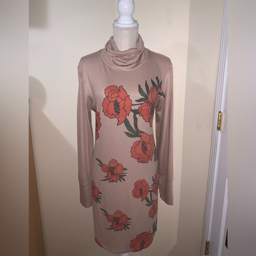 Go Couture vintage edition Long sleeve pull over dress (turtle neck)